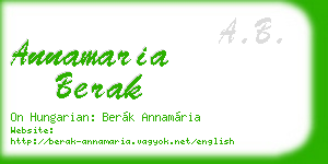 annamaria berak business card